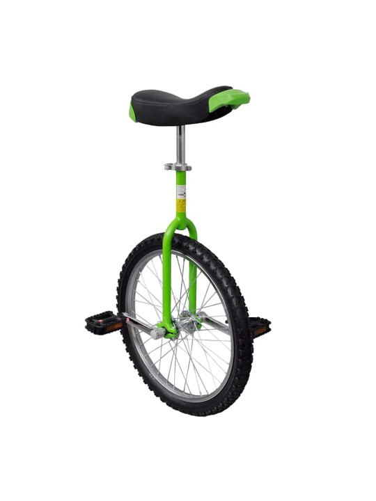 Zelená nastavitelná jednokolka 20"