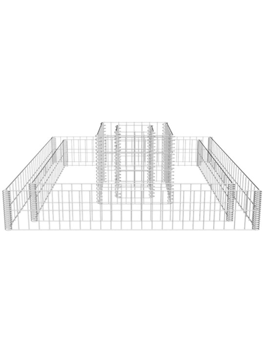 Gabionový truhlík pozinkovaná ocel 120 x 120 x 20 cm
