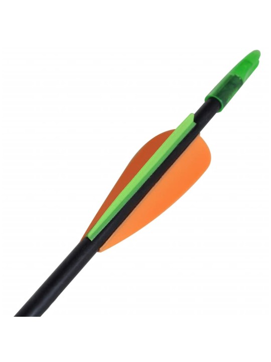 Standardní šípy k recurve luku 30" 0,6 cm sklolaminát 12 ks