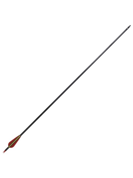 Standardní šípy k recurve luku 30" 0,76 cm karbon 12 ks