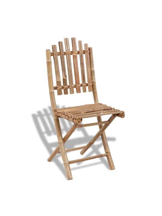 Skládací zahradní židle 4 ks bambus