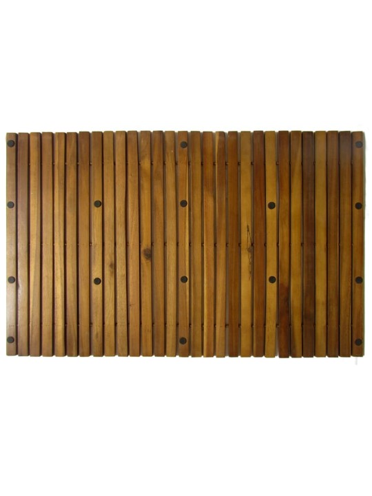 Koupelnová předložka 2 ks 80 x 50 cm akáciové dřevo