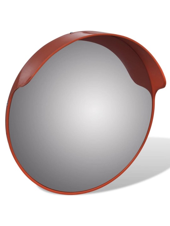 Dopravní vypouklé zrcadlo PC plast oranžové 45 cm venkovní