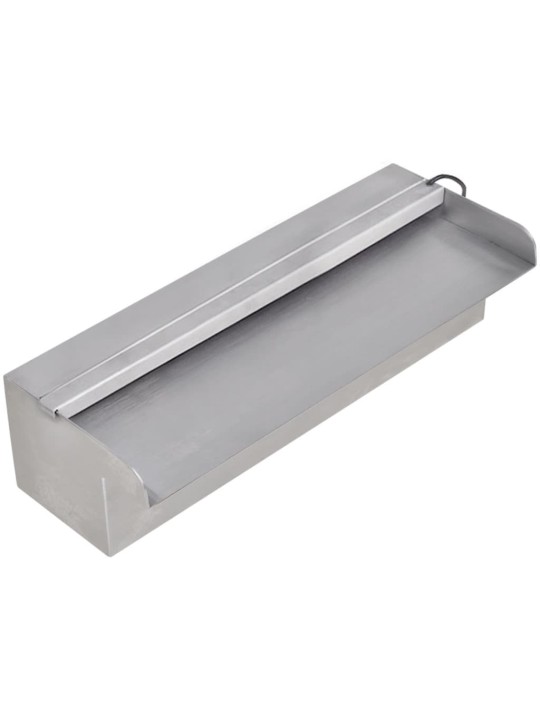 Obdélníková bazénová fontána s LED nerezová ocel 30 cm
