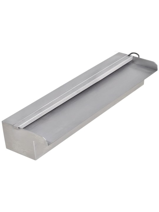 Obdélníková bazénová fontána s LED nerezová ocel 45 cm