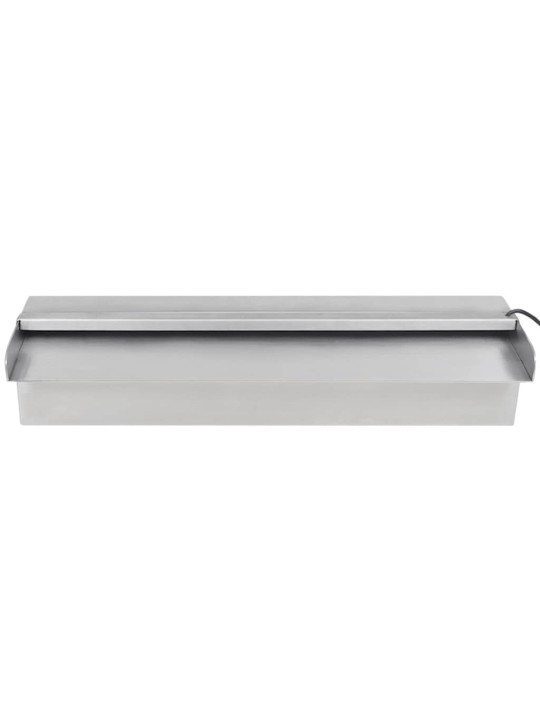 Obdélníková bazénová fontána s LED nerezová ocel 45 cm