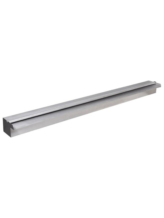 Obdélníková bazénová fontána s LED nerezová ocel 90 cm