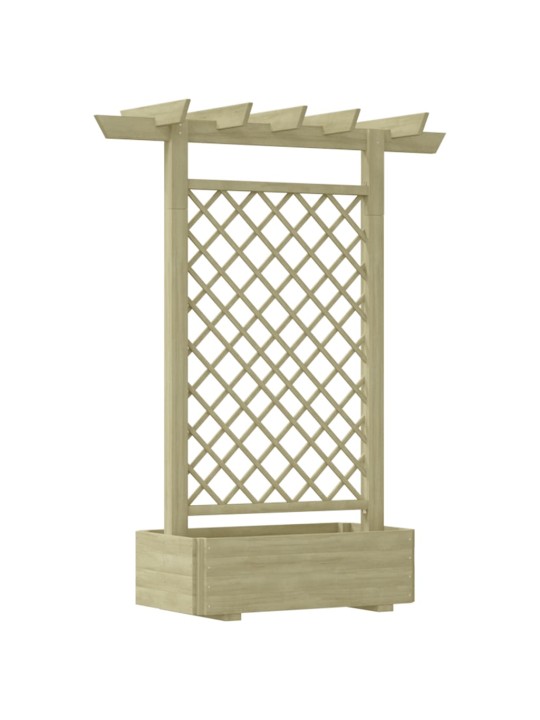 Zahradní pergola s truhlíkem 162 x 56 x 204 cm dřevo