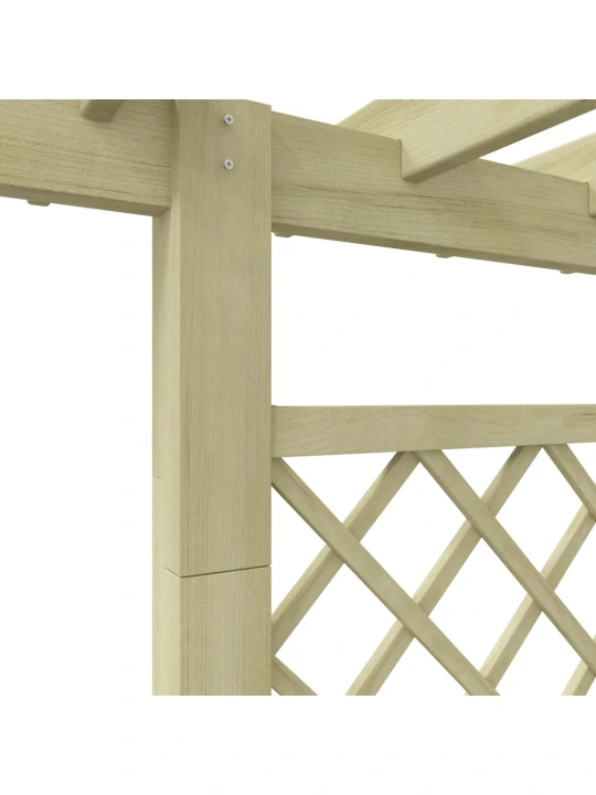 Zahradní pergola s truhlíkem 162 x 56 x 204 cm dřevo