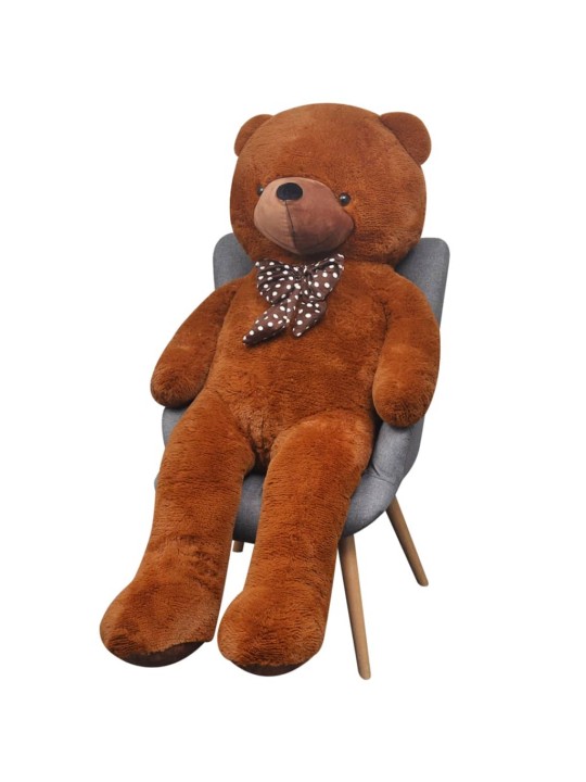 Xxl měkký plyšový medvídek na hraní hnědý 85 cm