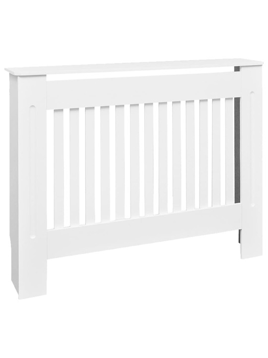 Bílý kryt z MDF na radiátor, 112 cm