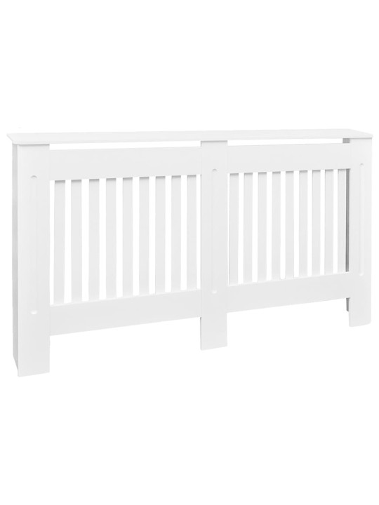 Bílý kryt z MDF na radiátor, 152 cm