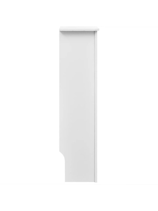 Bílý kryt z MDF na radiátor, 152 cm