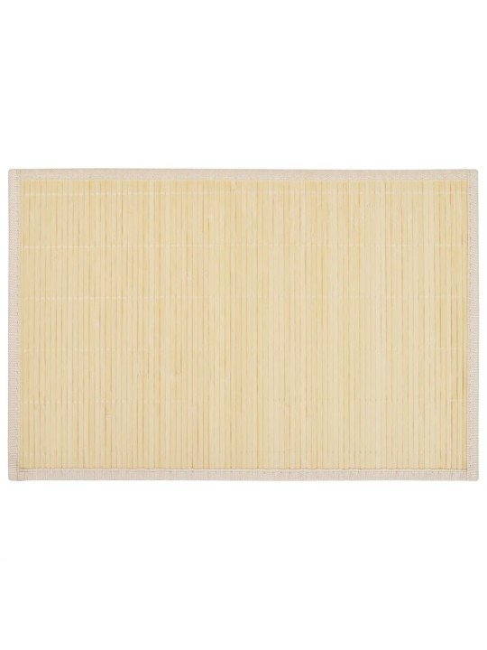 6 ks bambusových prostírání 30 x 45 cm přírodní