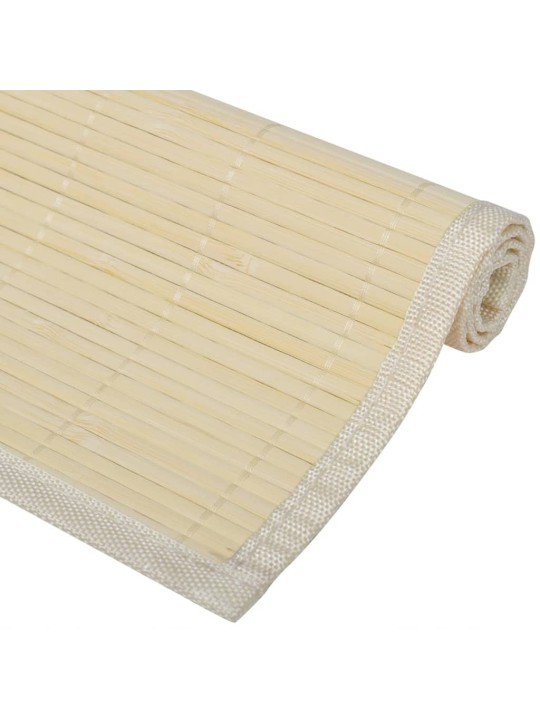 6 ks bambusových prostírání 30 x 45 cm přírodní