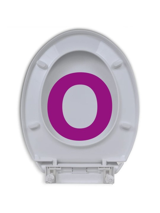 WC sedátko s pomalým sklápěním bílé oválné