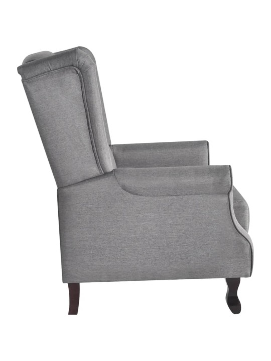 Křeslo šedé textil