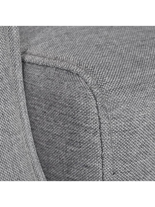 Křeslo šedé textil