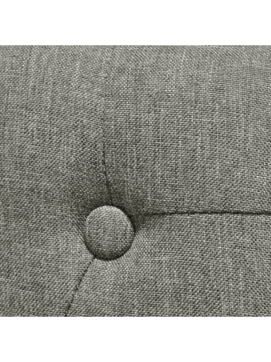 Jídelní židle 4 ks šedé textil