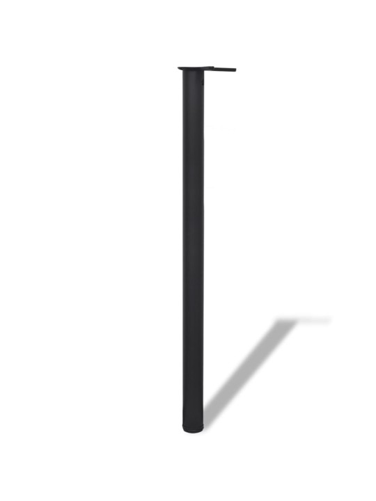 4 výškově nastavitelné stolové nohy 1100 mm černé