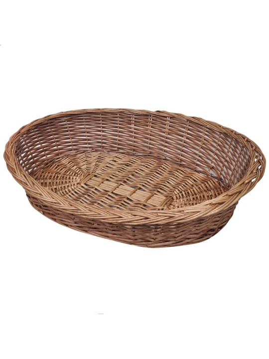 Proutěný koš / pelech pro psa přírodní 90 cm