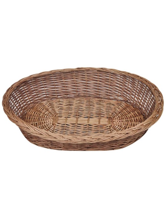 Proutěný koš / pelech pro psa přírodní 90 cm