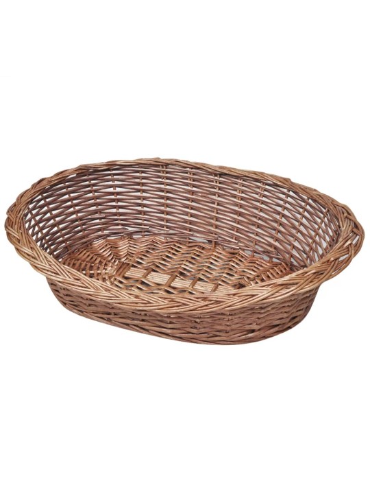 Proutěný koš / pelech pro psa přírodní 50 cm