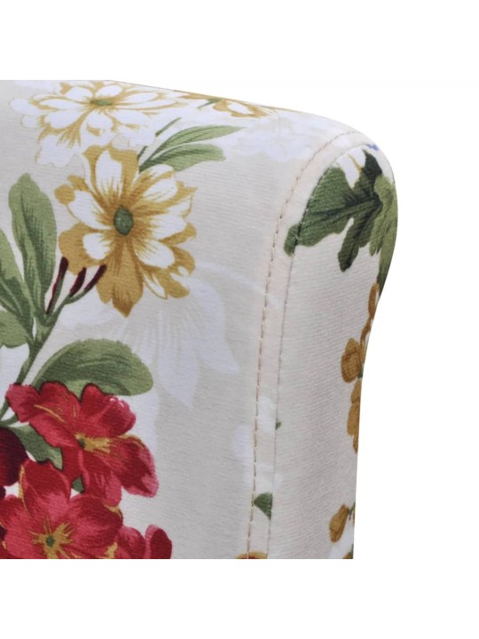 Jídelní židle 2 ks vícebarevné textil