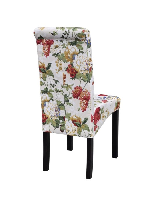 Jídelní židle 4 ks vícebarevné textil