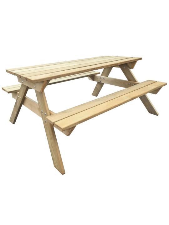 Piknikový stůl 150 x 135 x 71,5 cm dřevo