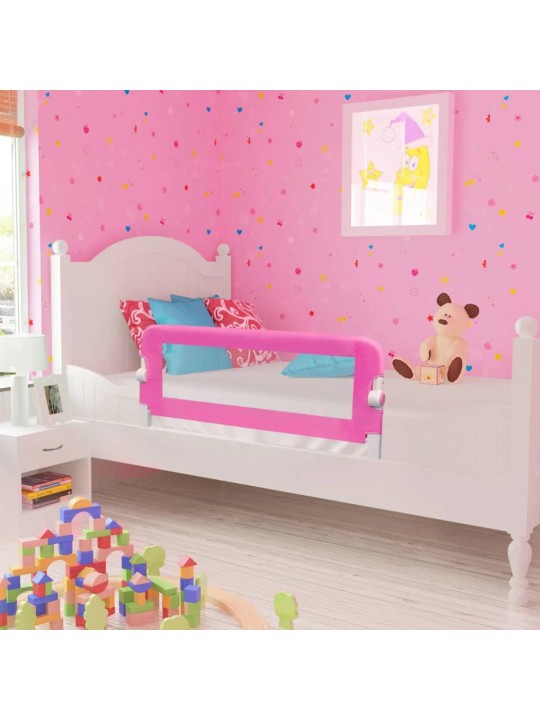 Bezpečnostní zábrana k postýlce 102 x 42 cm růžová