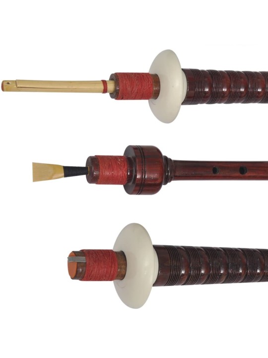 Skotské dudy horalské červený Royal Steward tartan