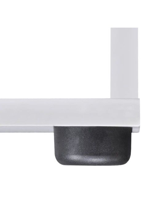 Schodovitá knihovna / police k vystavování 142 cm bílá