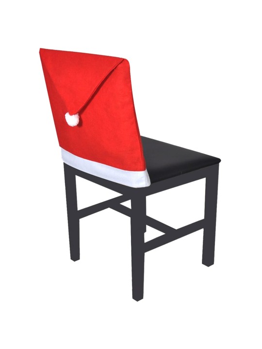Potahy na opěradla židle 6 ks čepice Santa Clause