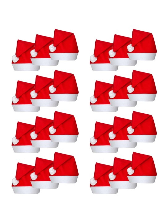 24 x Vánoční čepice Santa Claus