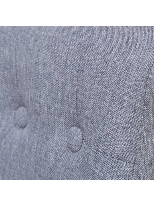 Jídelní židle 4 ks světle šedé textil