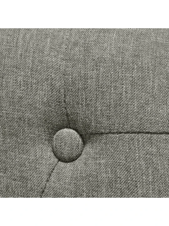 Jídelní židle 6 ks šedé textil