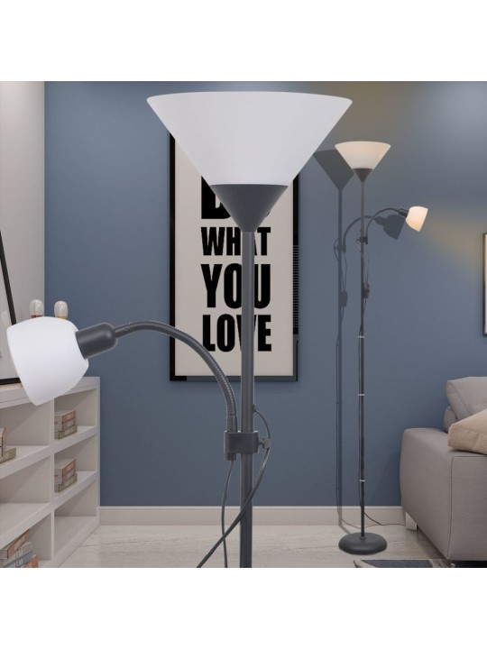 Stojací lampa černá