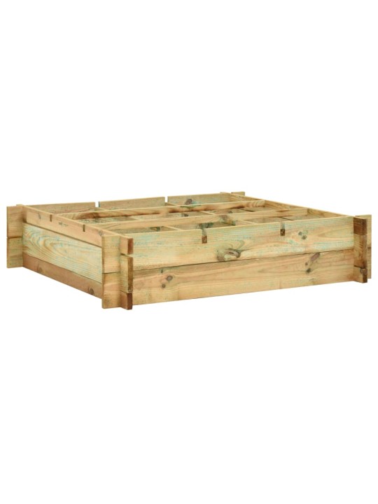 Vyvýšený záhon 90 x 90 x 20 cm impregnované dřevo