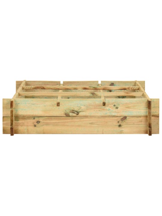 Vyvýšený záhon 90 x 90 x 20 cm impregnované dřevo