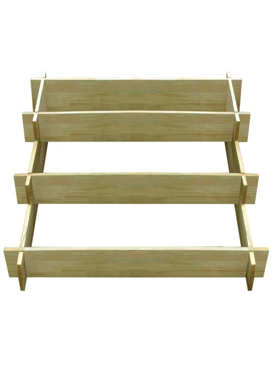 3stupňový truhlík 90 x 90 x 35 cm impregnované dřevo