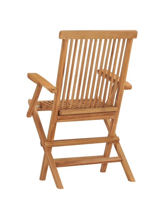 Skládací zahradní židle 2 ks masivní teak