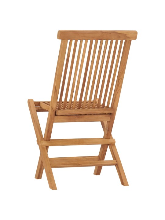 Skládací zahradní židle 2 ks masivní teak