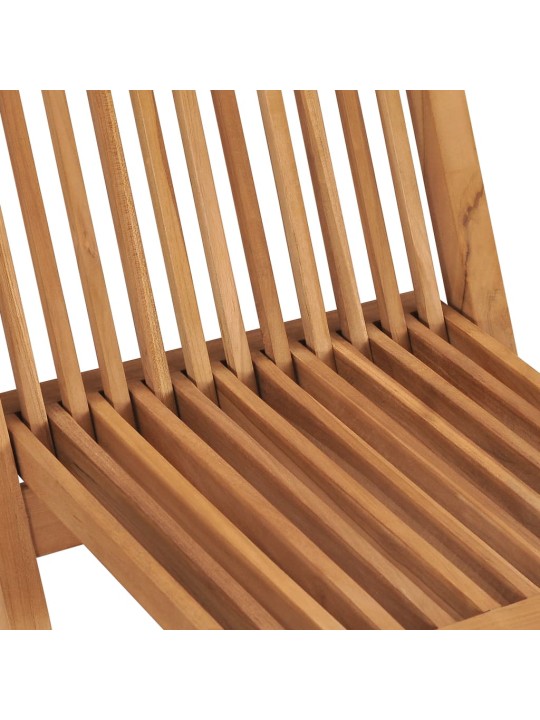 Skládací zahradní židle 2 ks masivní teak