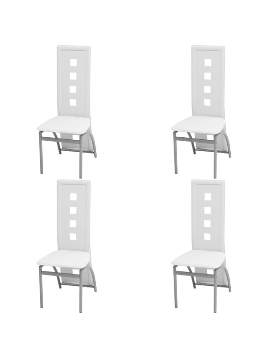 Pětidílný jídelní set bílý