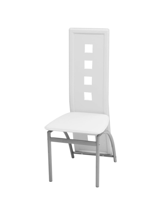 Pětidílný jídelní set bílý