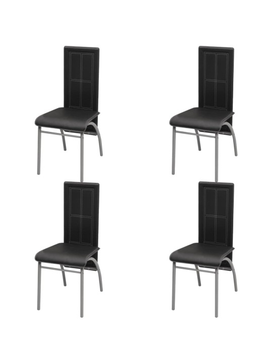 Pětidílný jídelní set černý