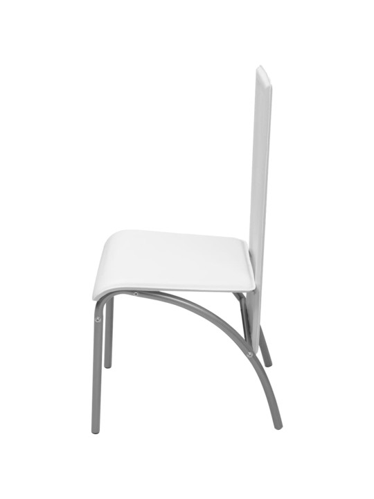 Pětidílný jídelní set bílý