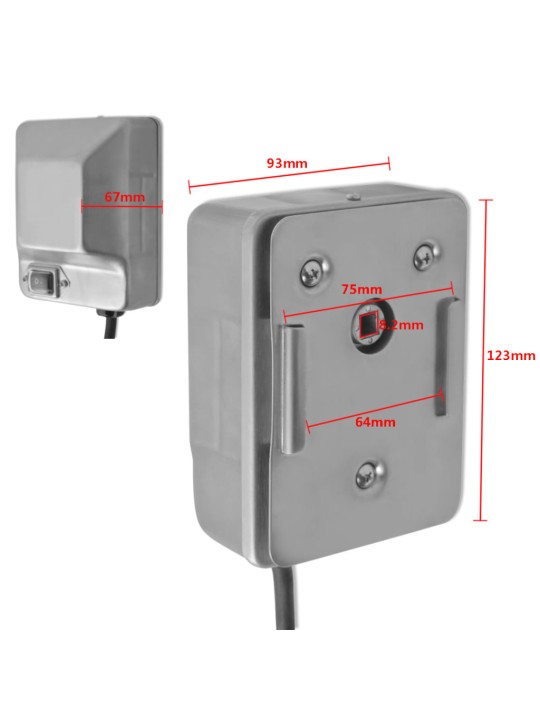 Motor pro grilovací rožeň, nerezová ocel, 4 W