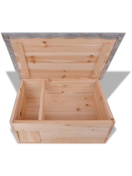 Domek pro ježka 45 x 33 x 22 cm dřevěný